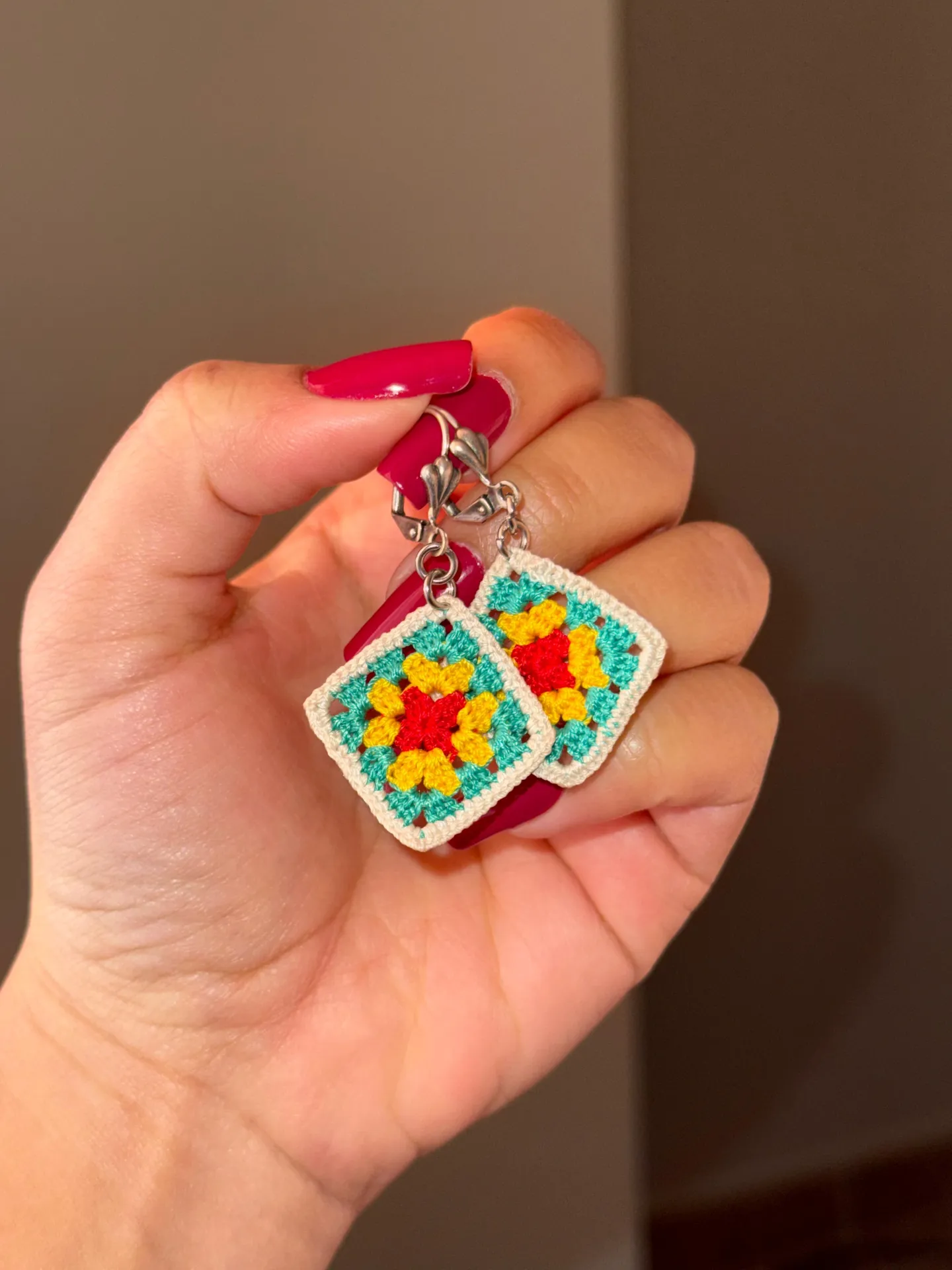 Pendientes Granny Beige