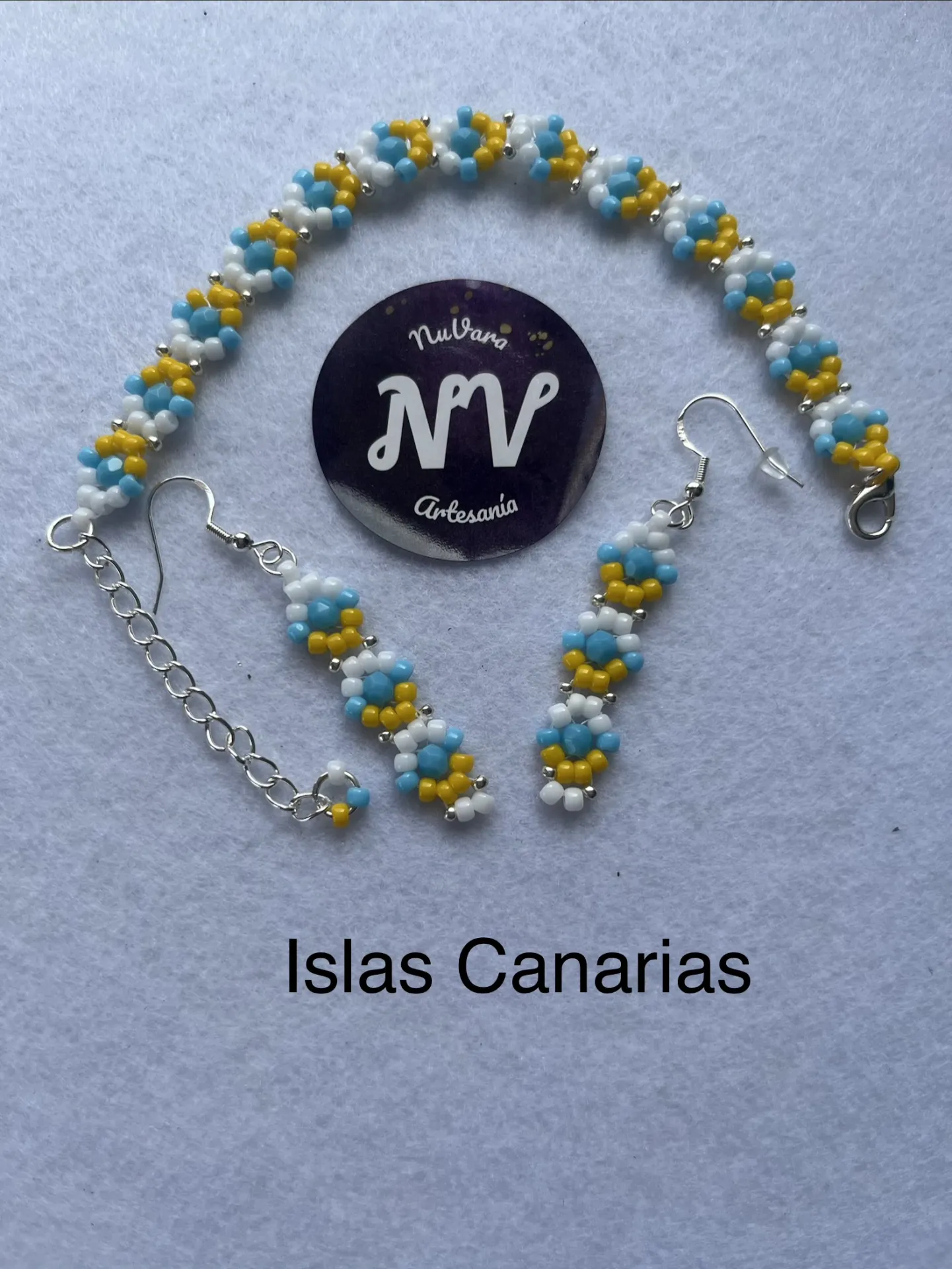 Pulsera y pendientes