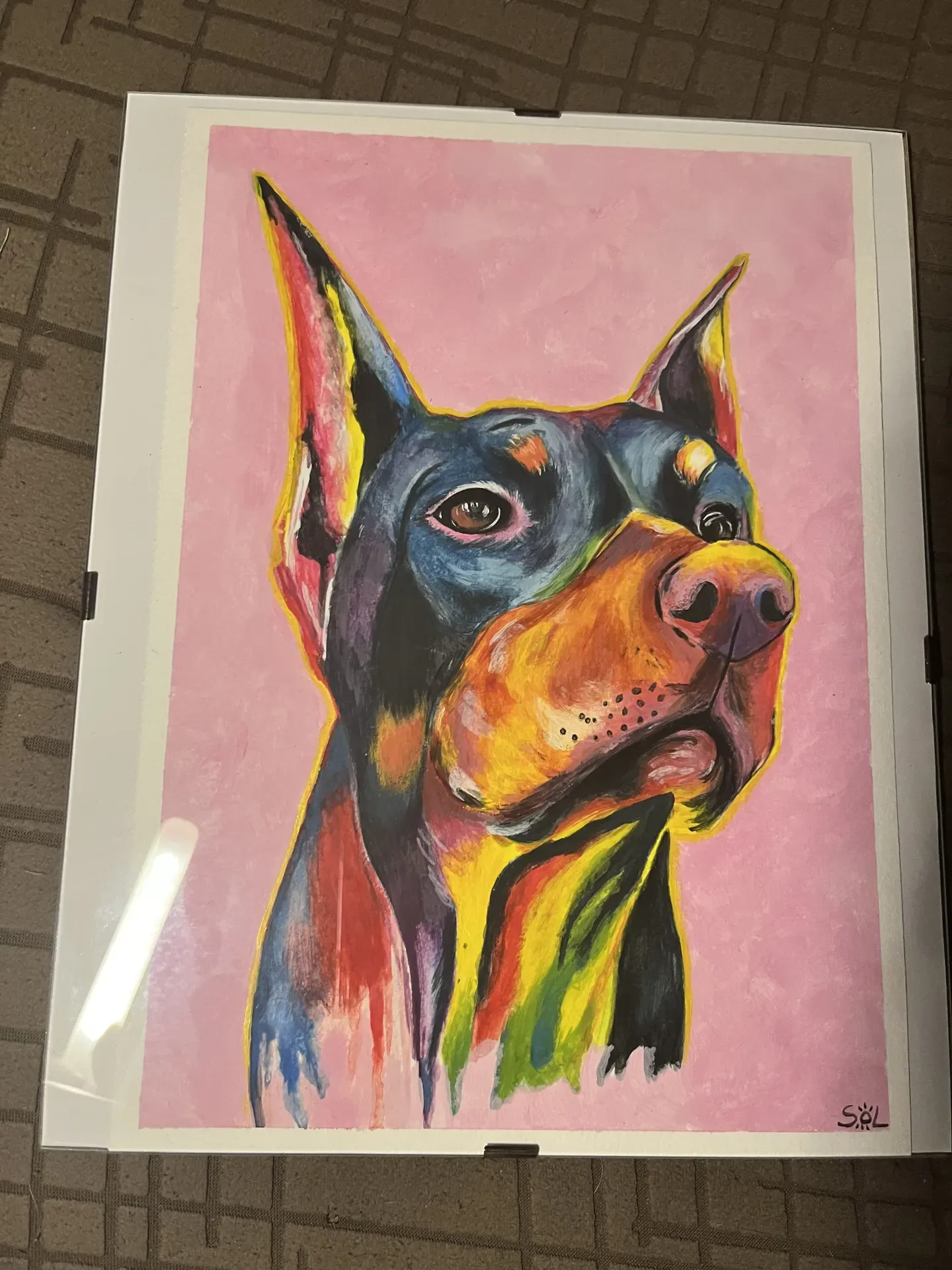 Perro acrílico 