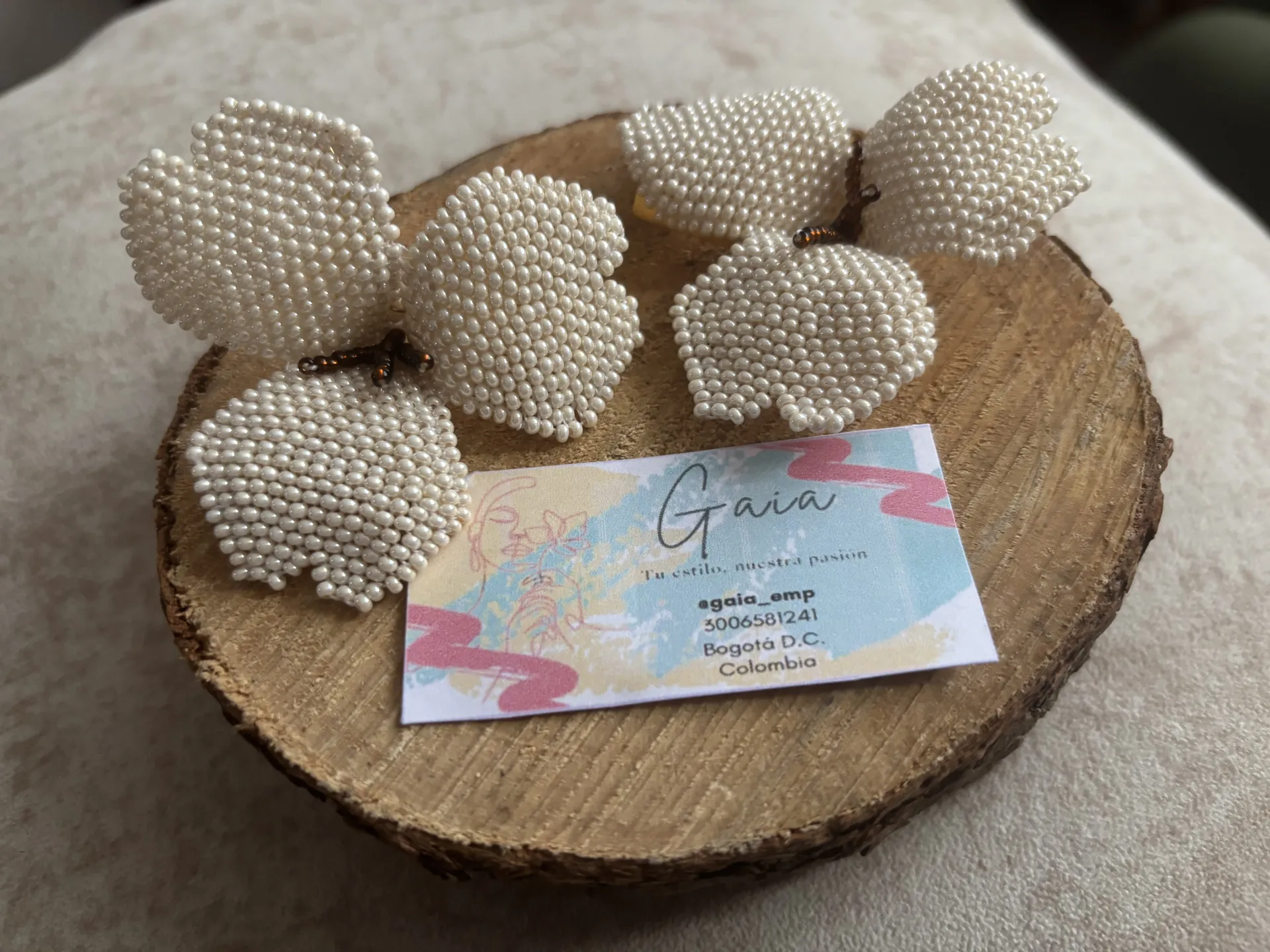 Aretes flor de primavera - Imagen 2