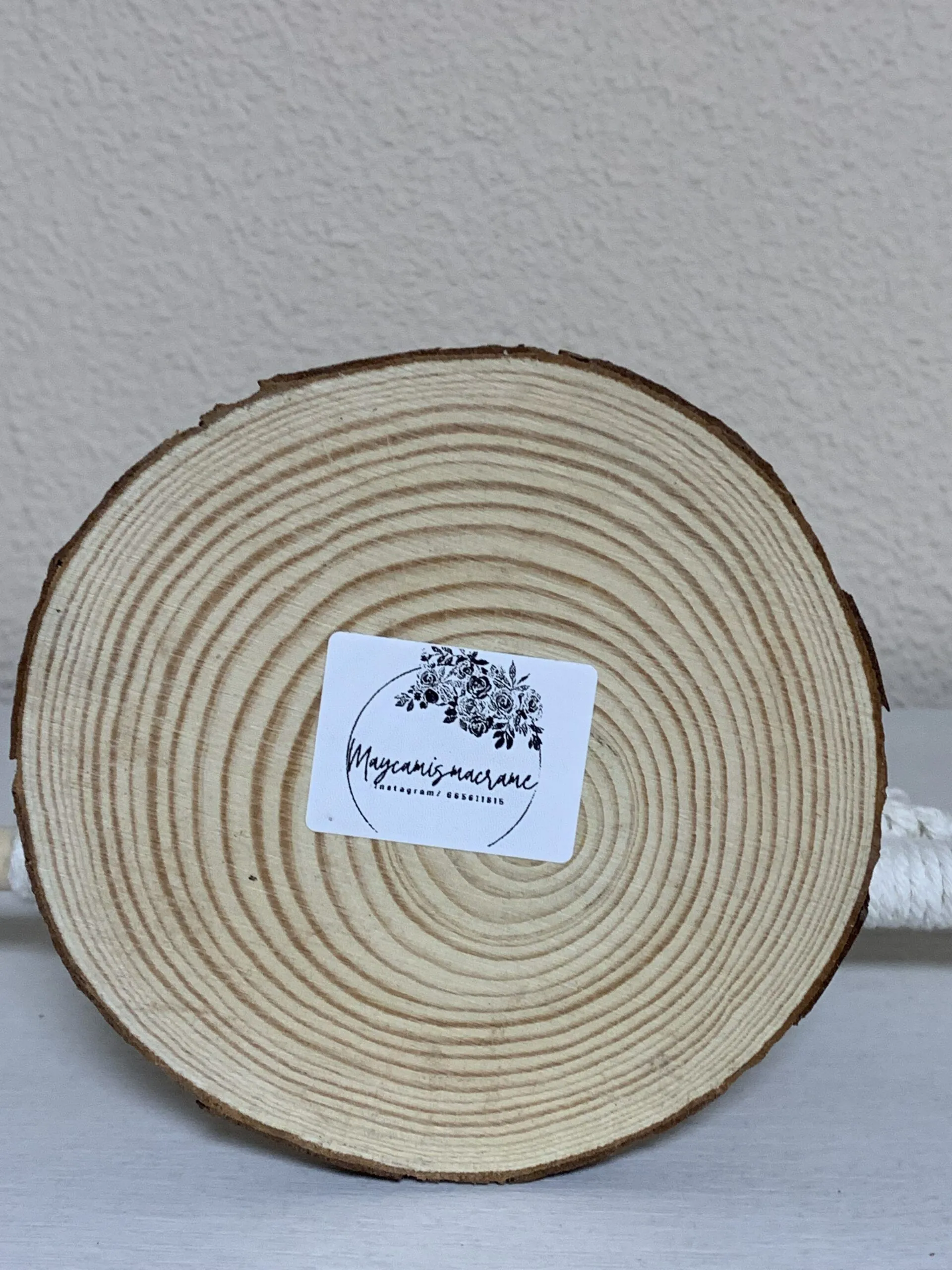 Macramé Arbol de Navidad de sobremesa - Imagen 3