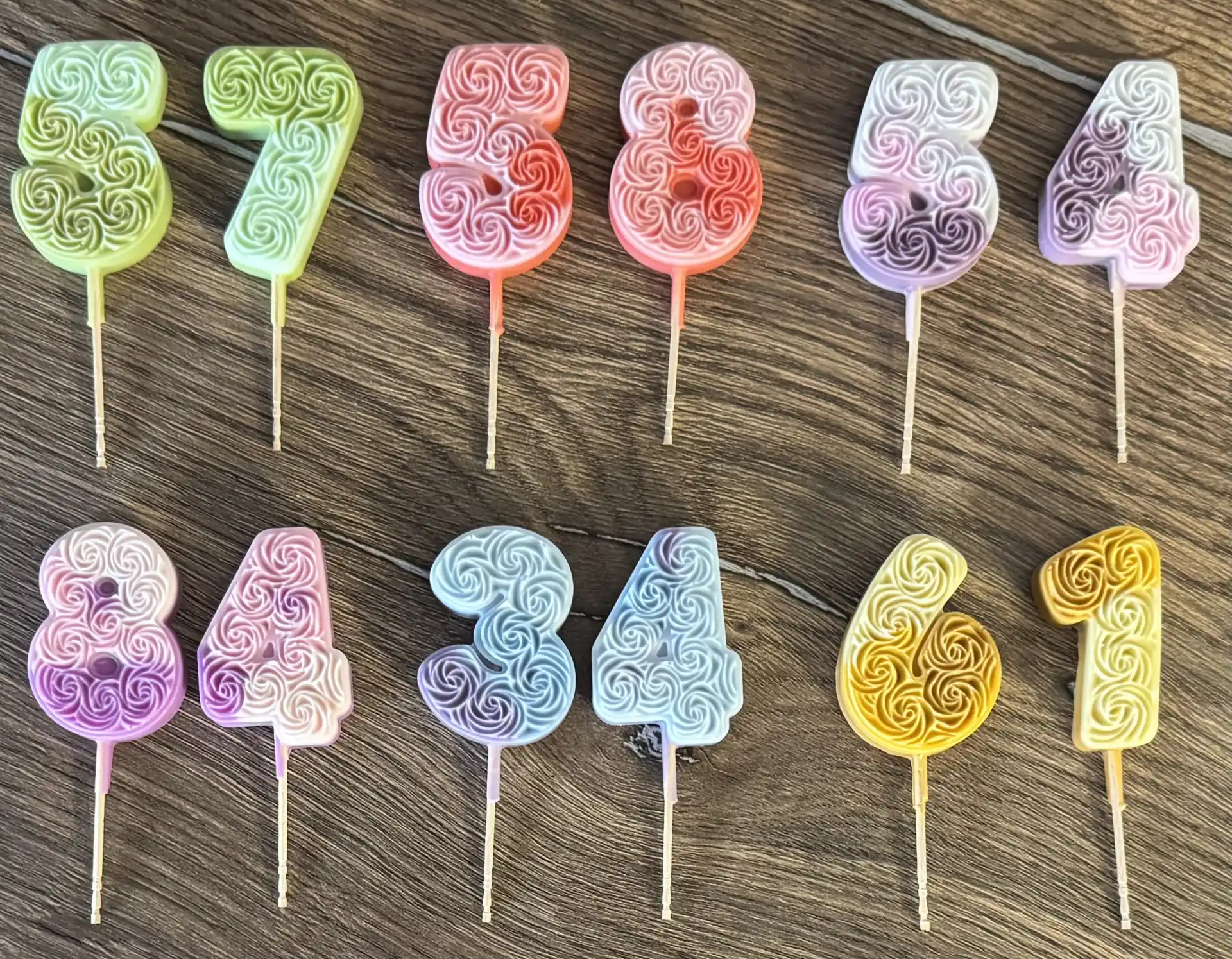 Velas número  cumpleaños