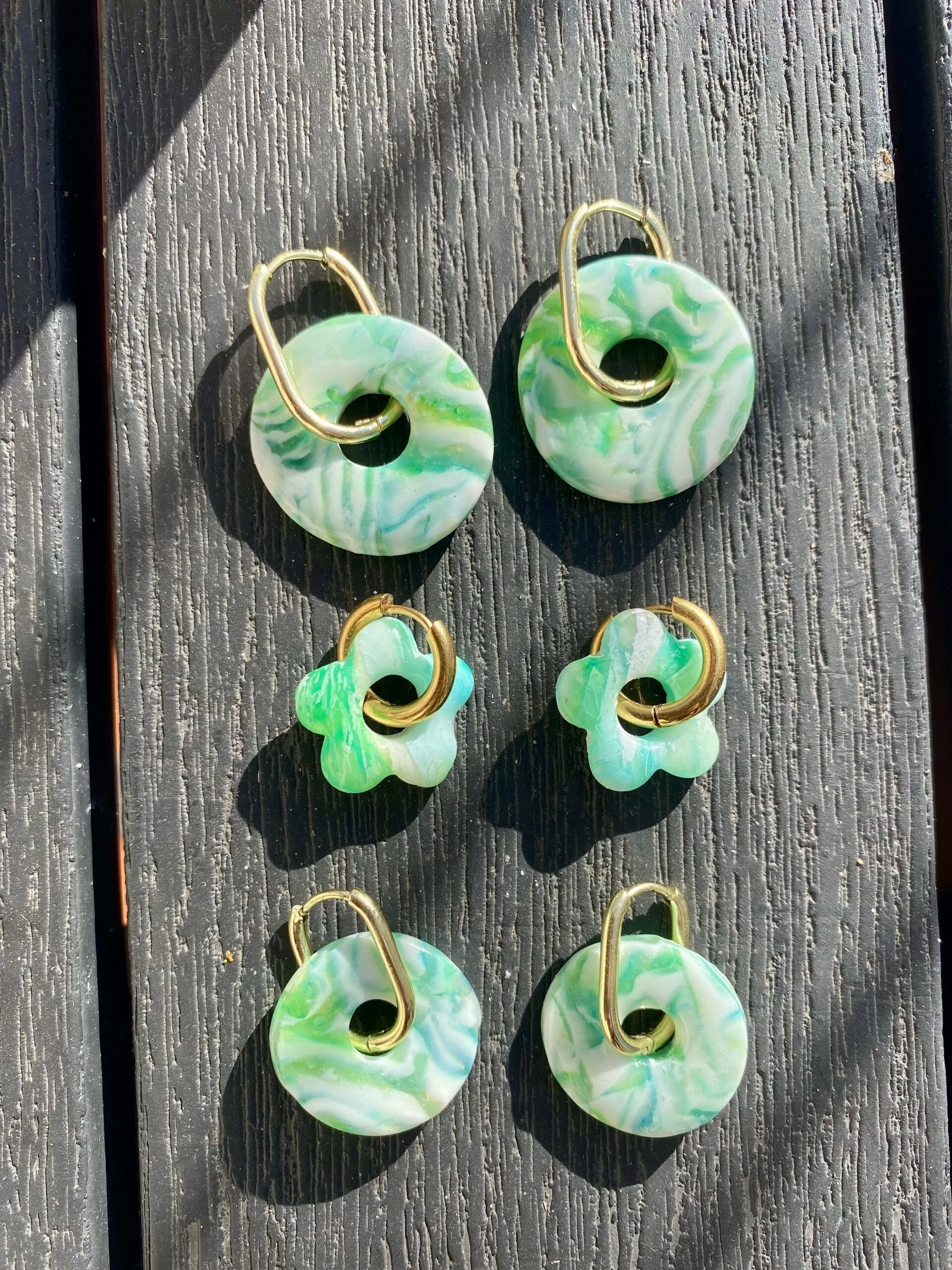 Pack de 3 pendientes hechos a mano