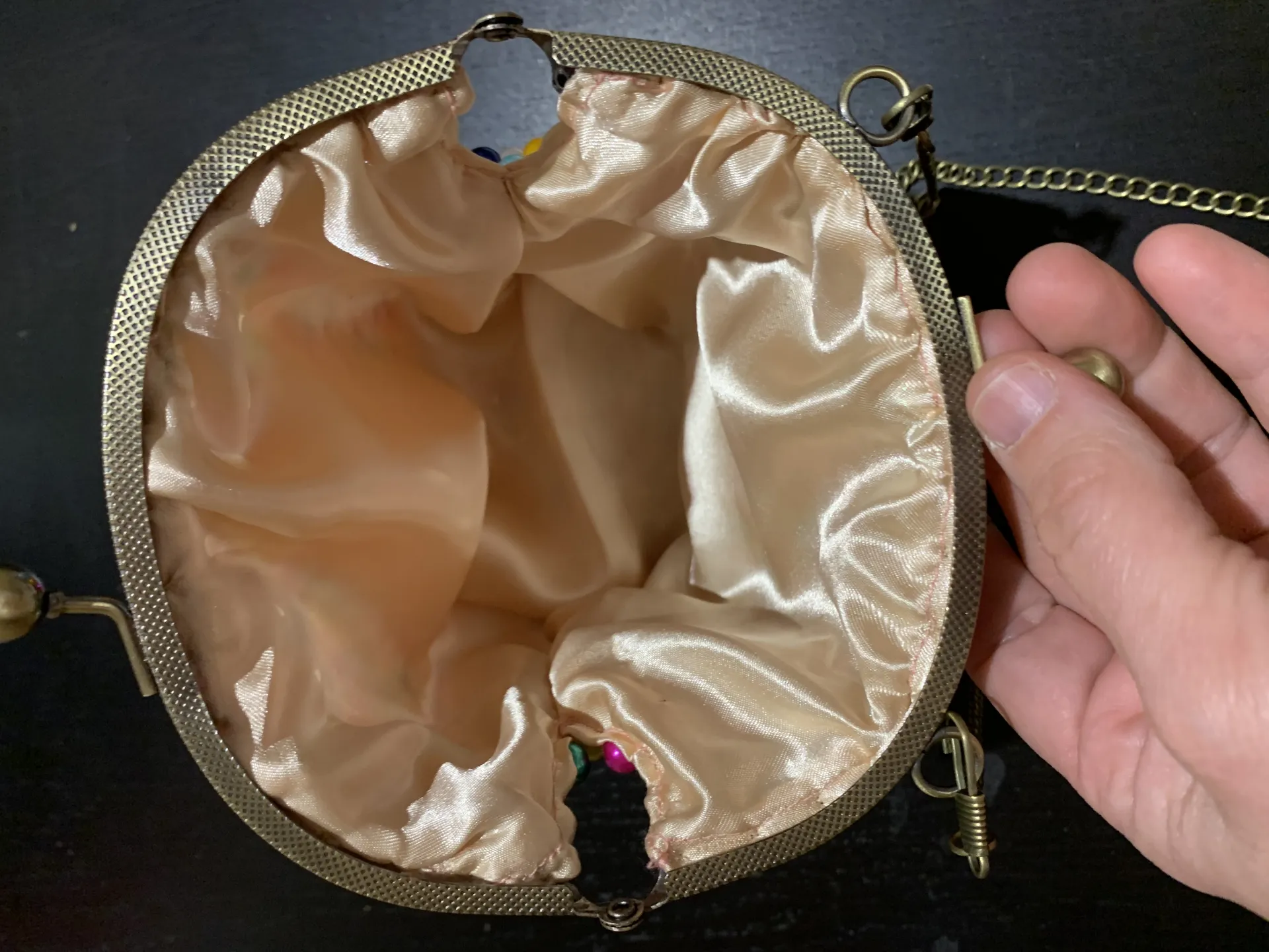 Mini bolso de perlas arcoíris - Imagen 4
