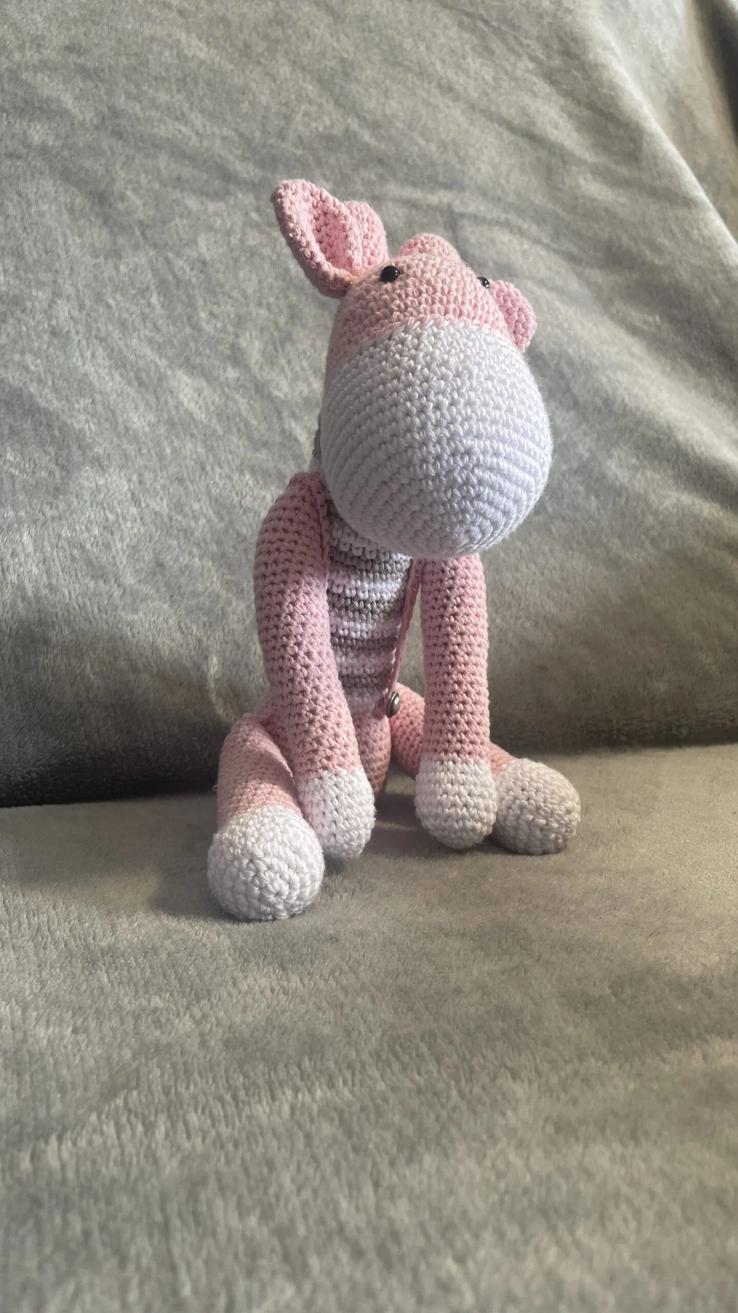 Jirafa a crochet hecha a mano - Imagen 2