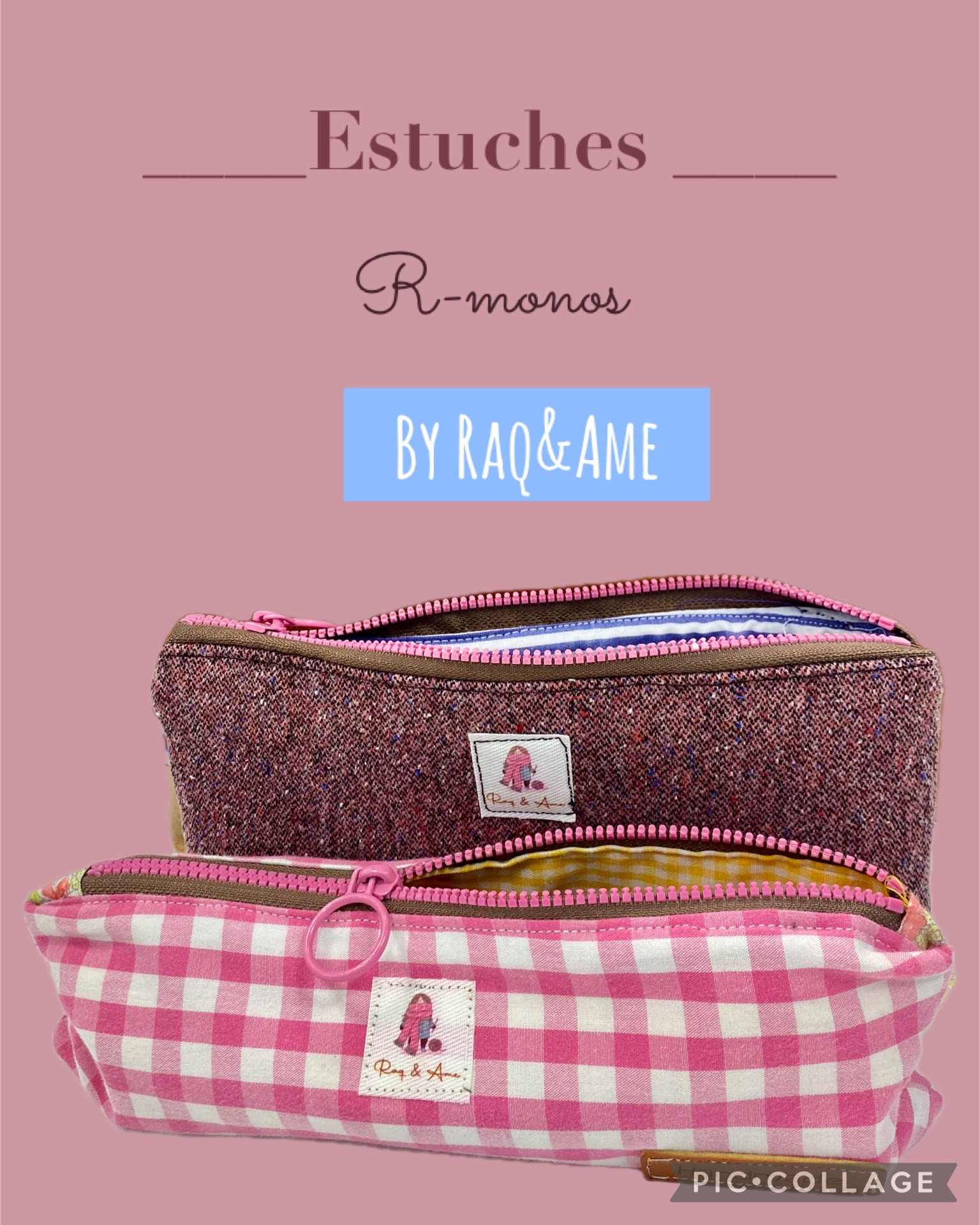 R-Mono estuche vichy rosa