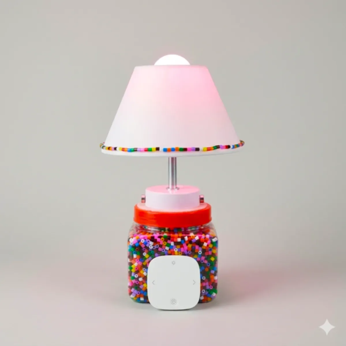 Lámpara con cuentas de colores - Imagen 3
