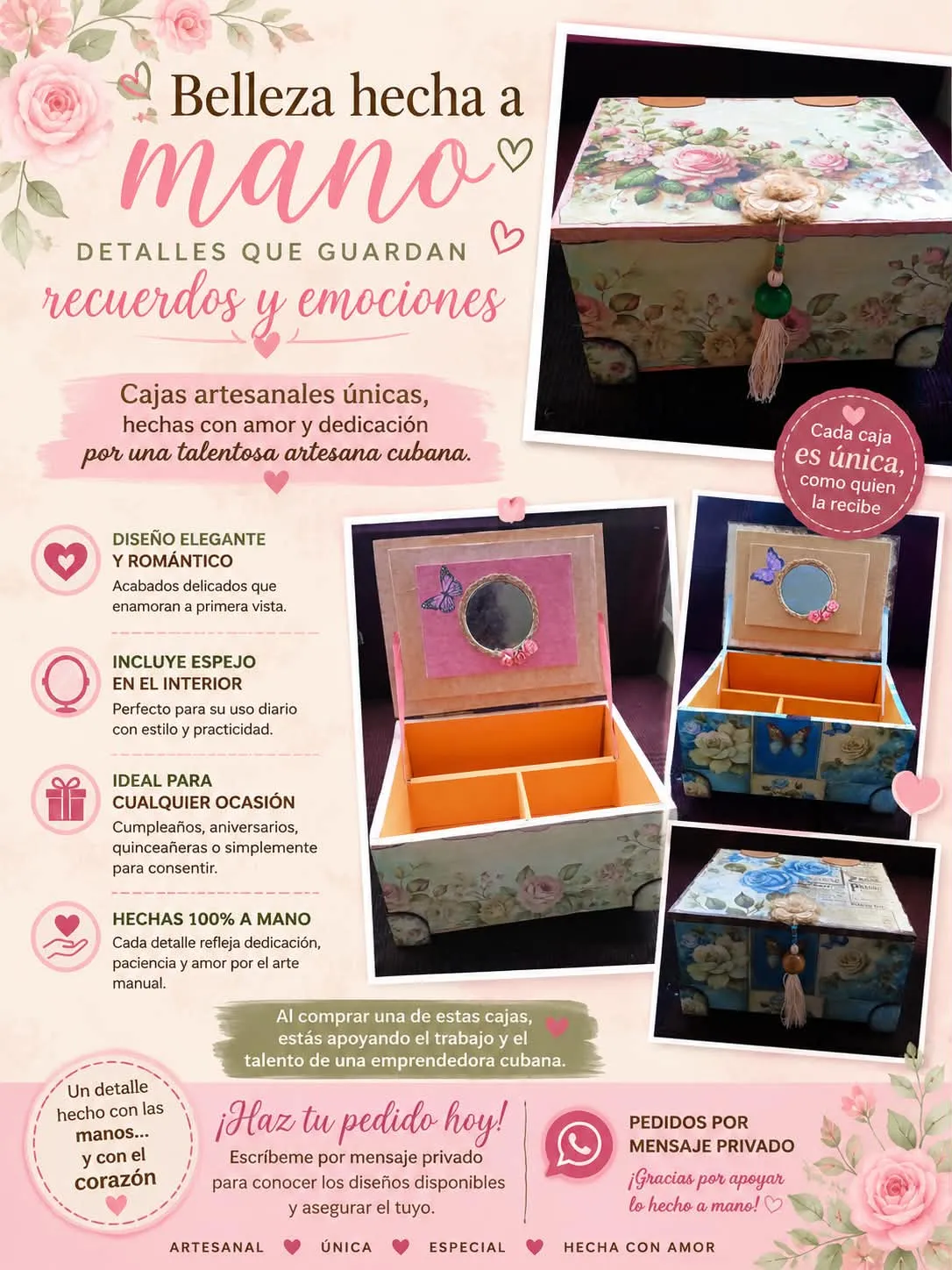 Cajas con espejo