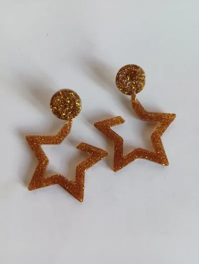 Pendientes  "Golden Star"
