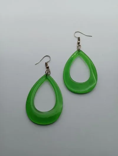 Pendientes Lágrima Verdes - Imagen 3