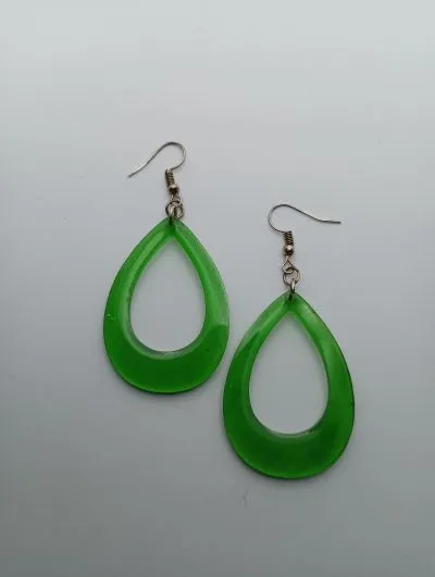 Pendientes Lágrima Verdes - Imagen 2