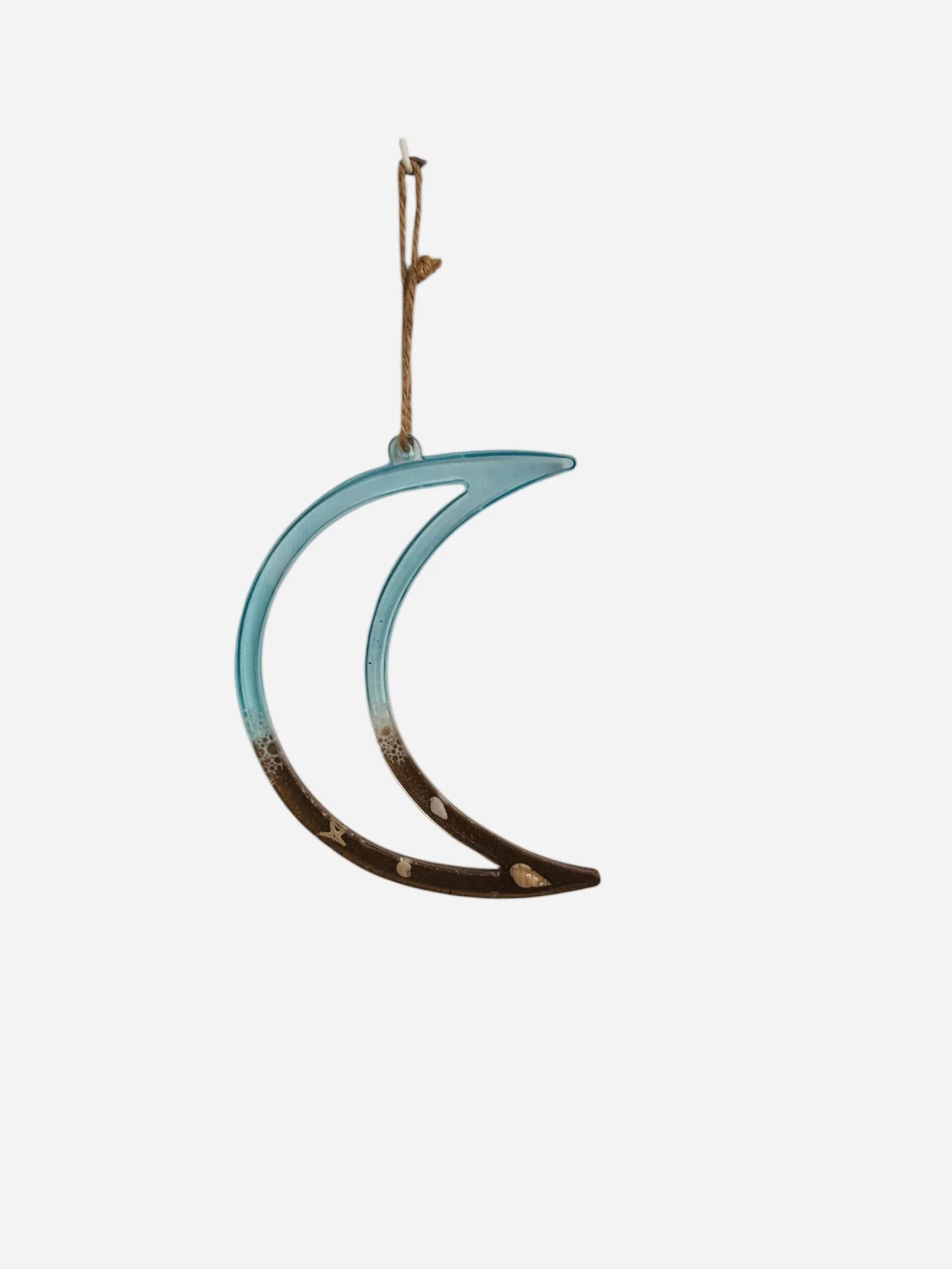 Colgante Decorativo de Resina – Luna Marina