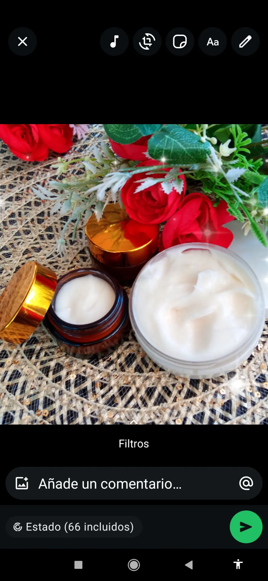 Crema facial hidratante de Botox
