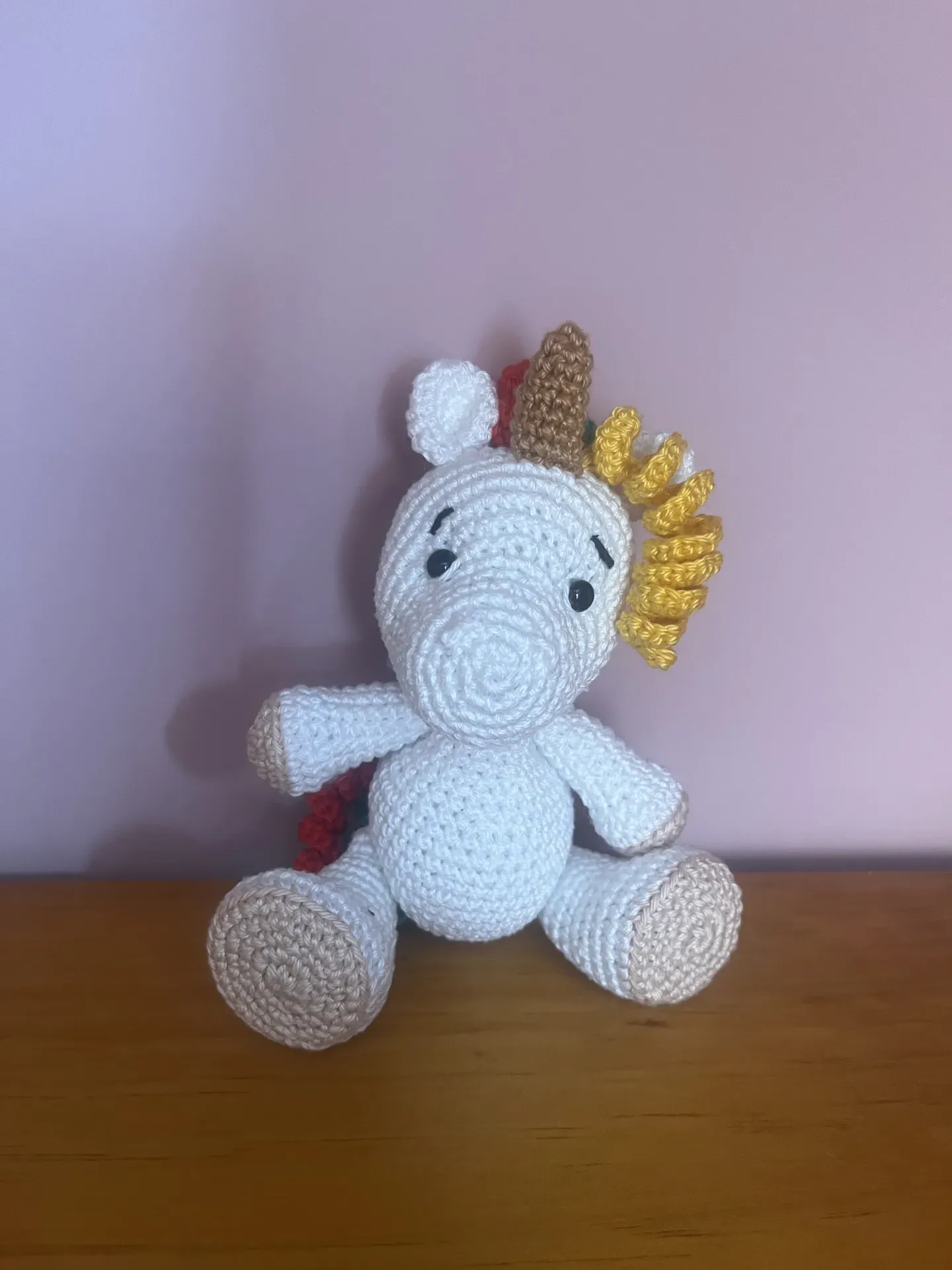 Unicornio ganchillo, amigurumi 