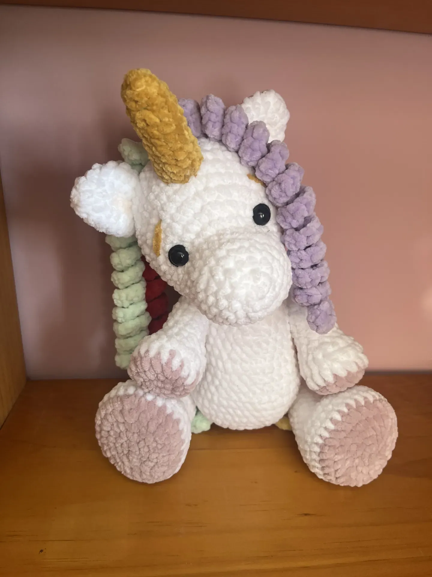 Unicornio ganchillo, amigurumi 