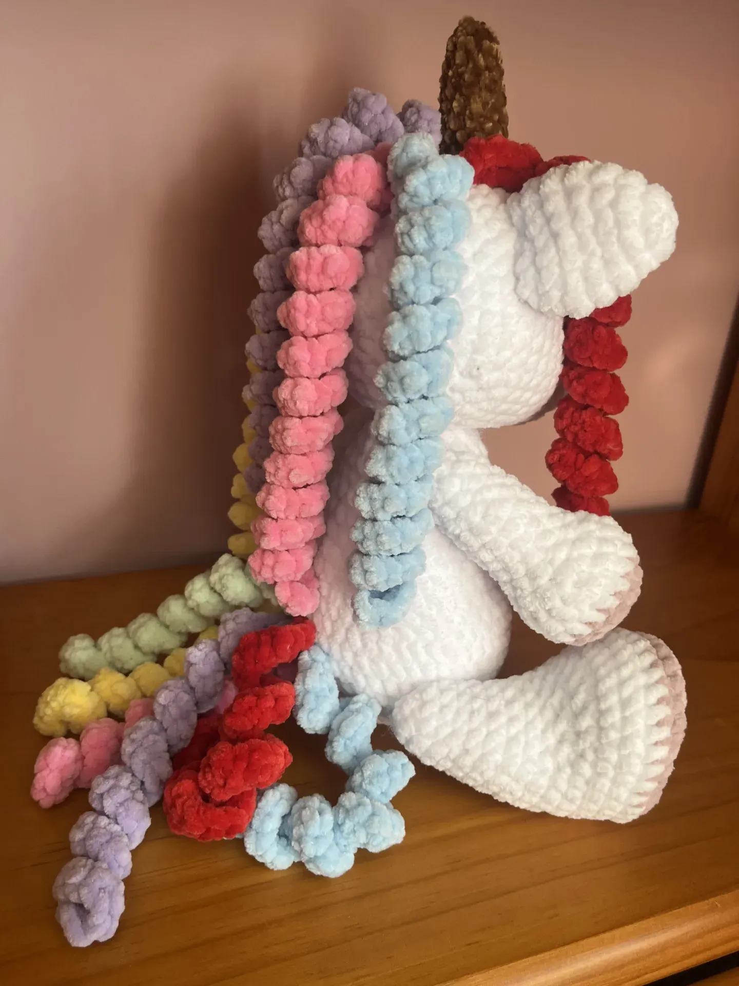 Unicornio ganchillo, amigurumi - Imagen 3