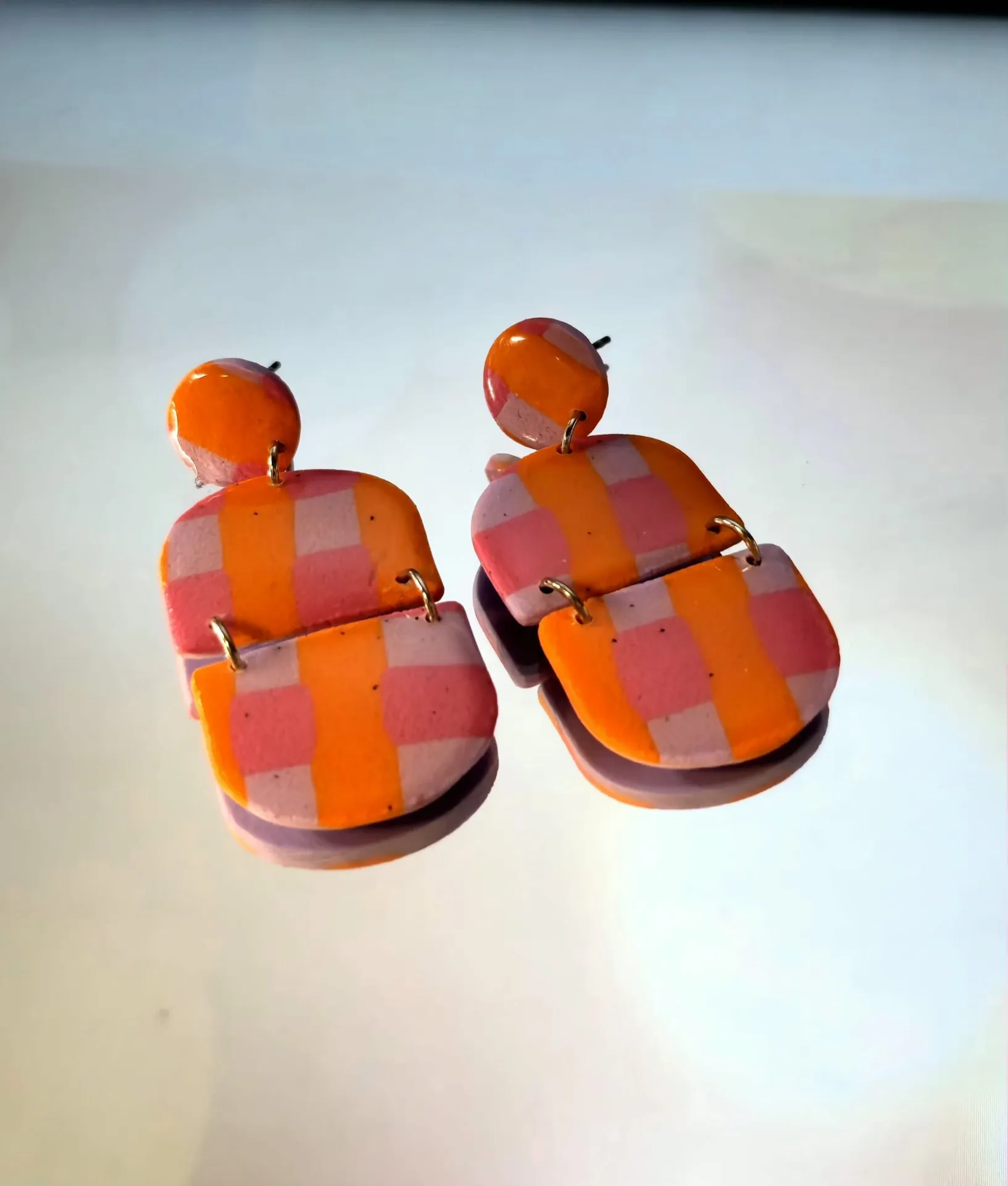 Pendientes Dúo Soft estampado verano en Capri