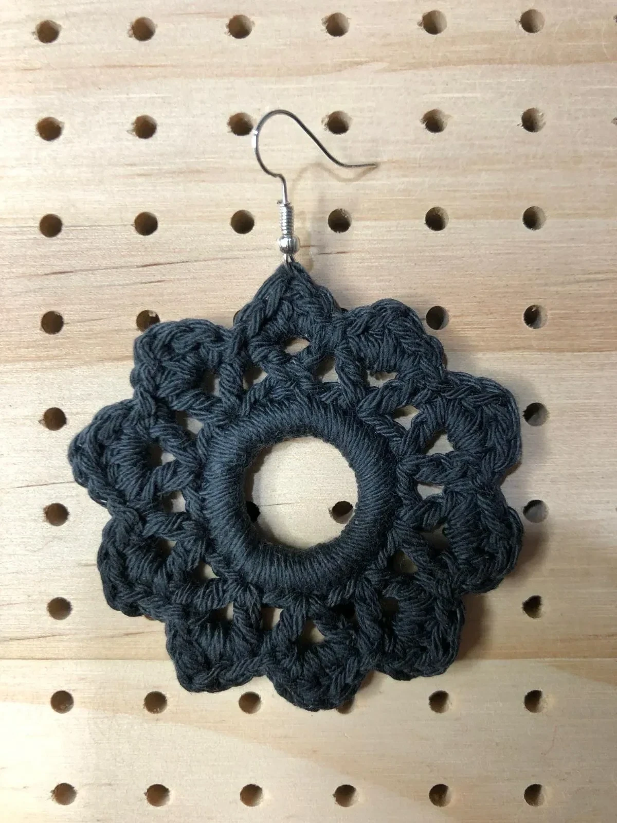 Pendientes de crochet hechos a mano - Imagen 5