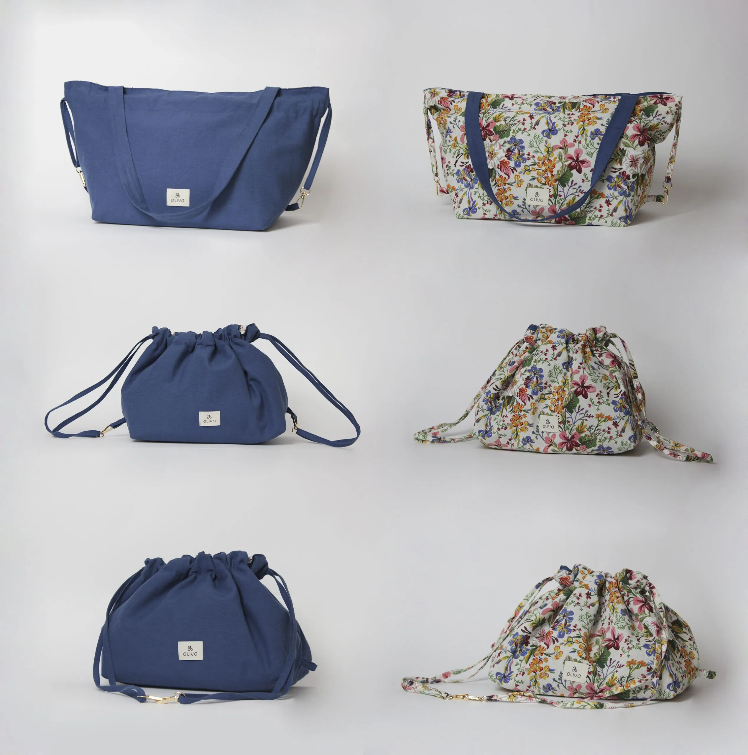 Accesorios de moda Oliva Azul-Floral - Imagen 4