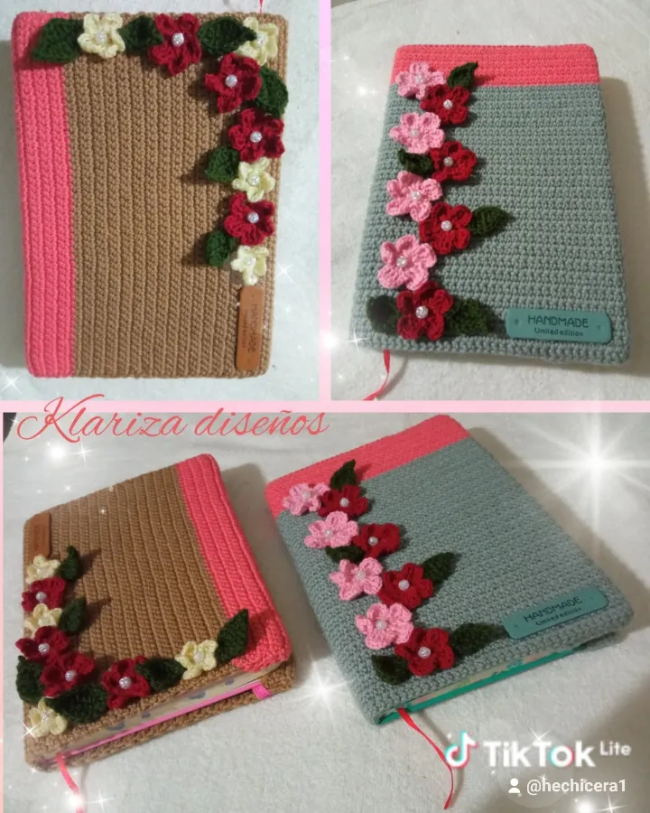 Agendas tejidas a crochet - Imagen 4