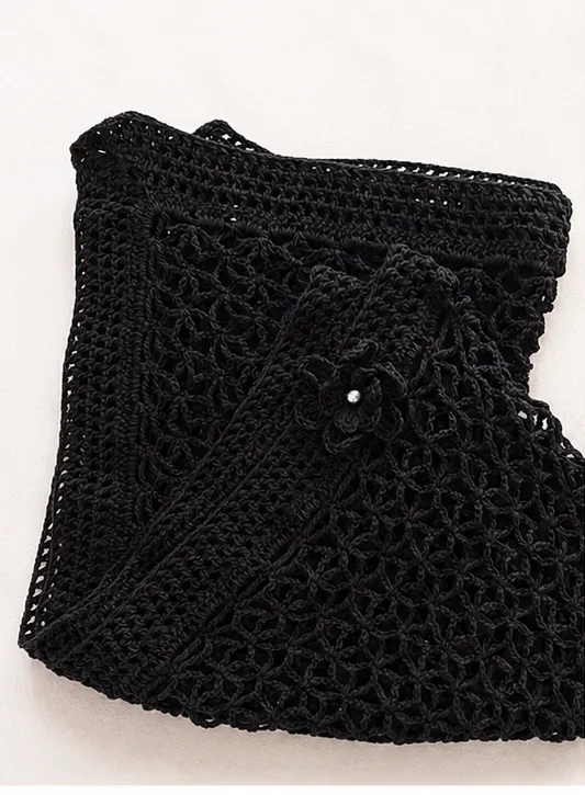 Chal rectangular viscosa negro - Imagen 3