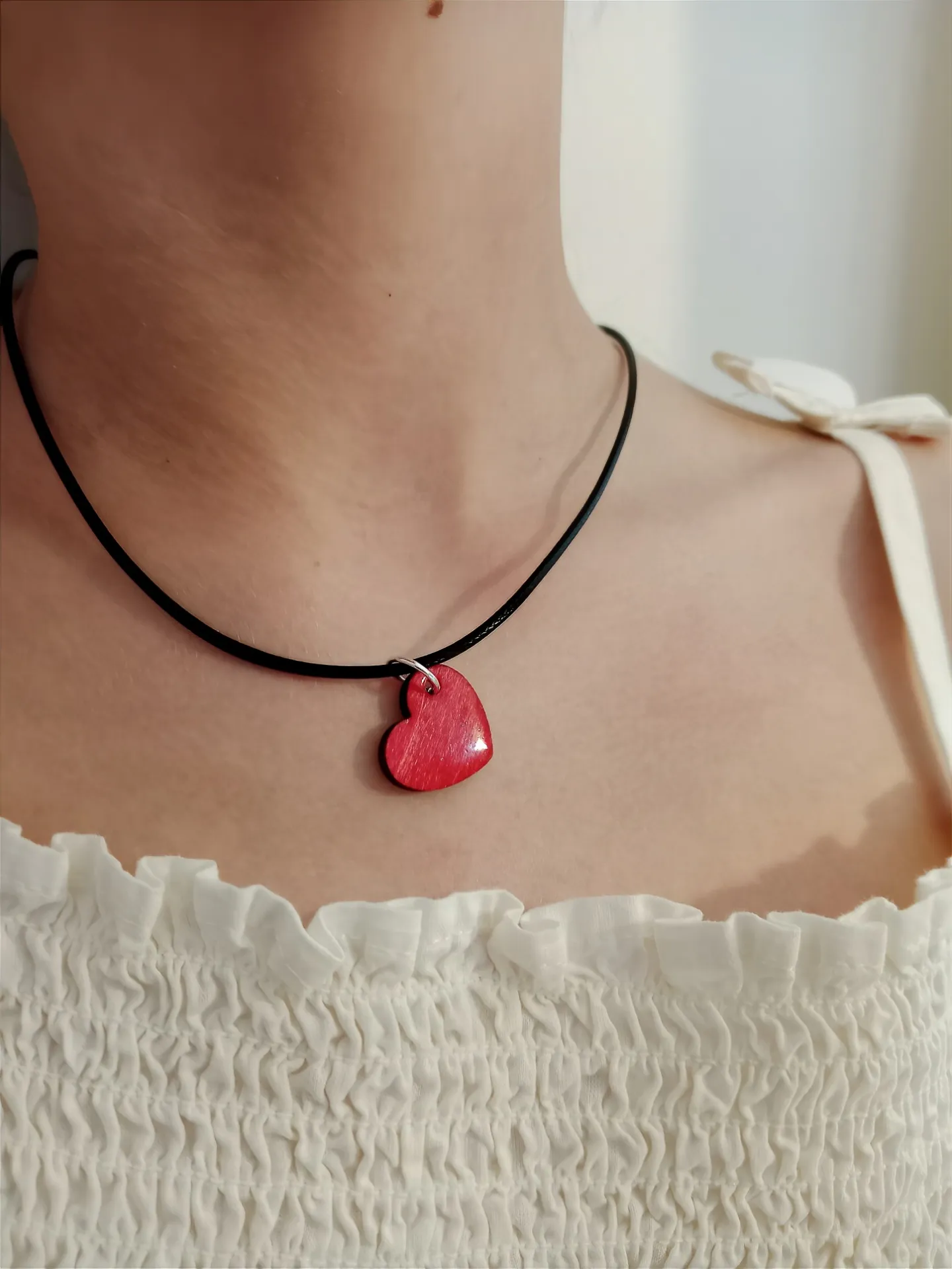 001A. Collar madera/acrílico/resina - Imagen 3