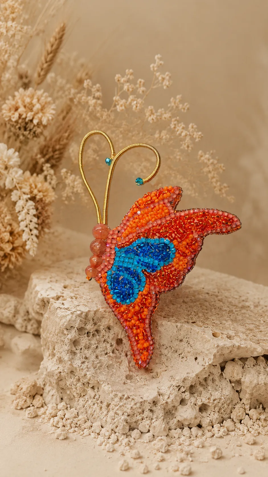 Prendedor mariposa artesanal