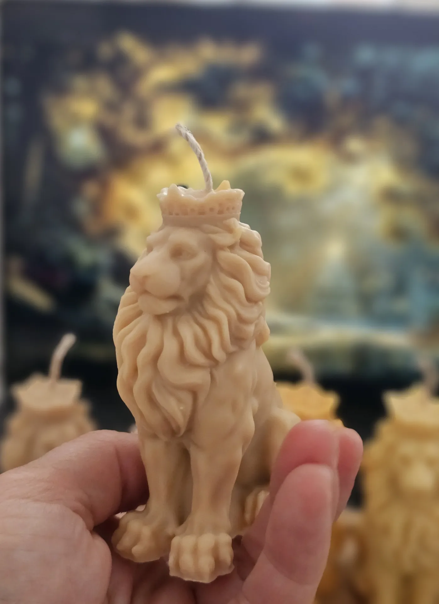 Vela decorativa León