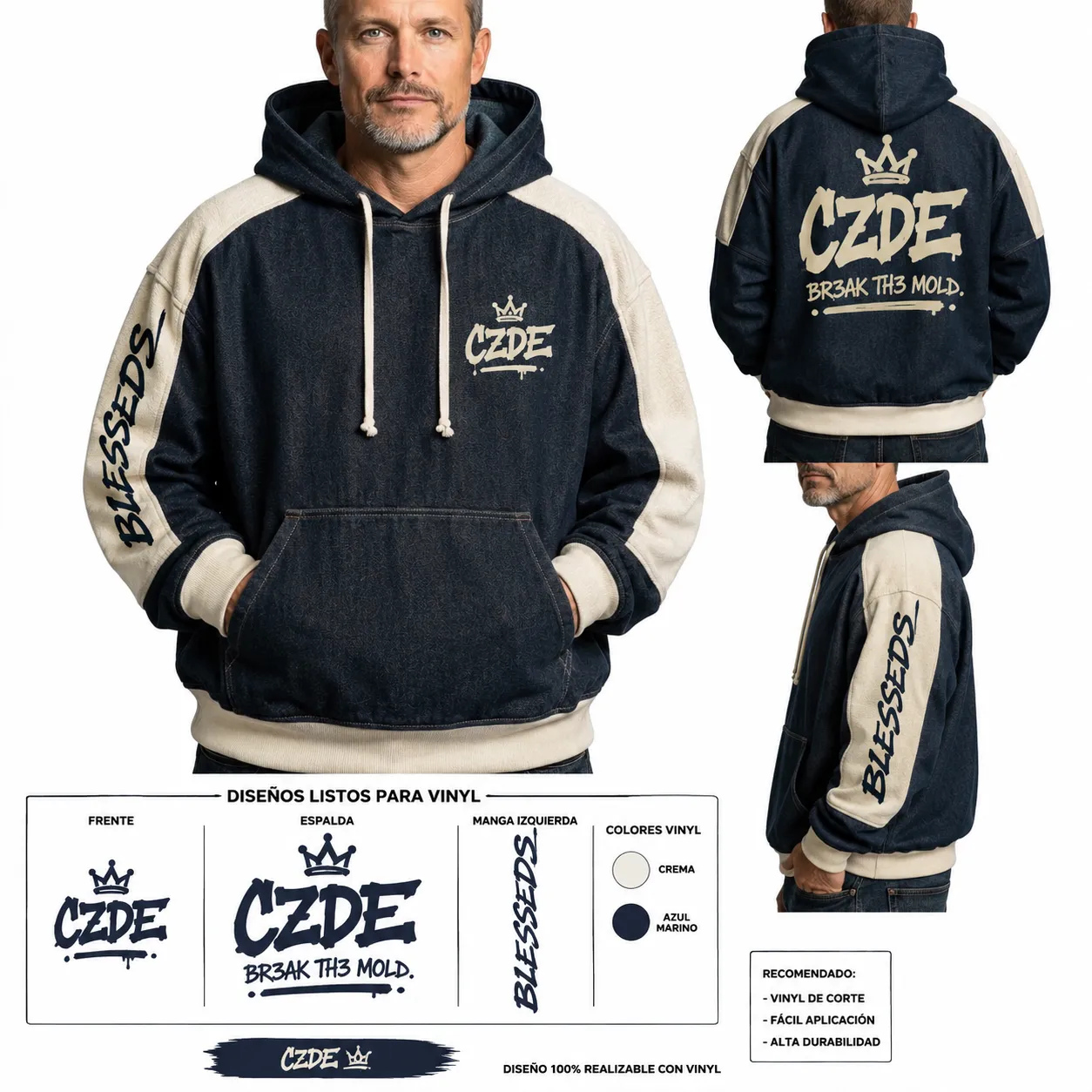 CZDE hoodie jean