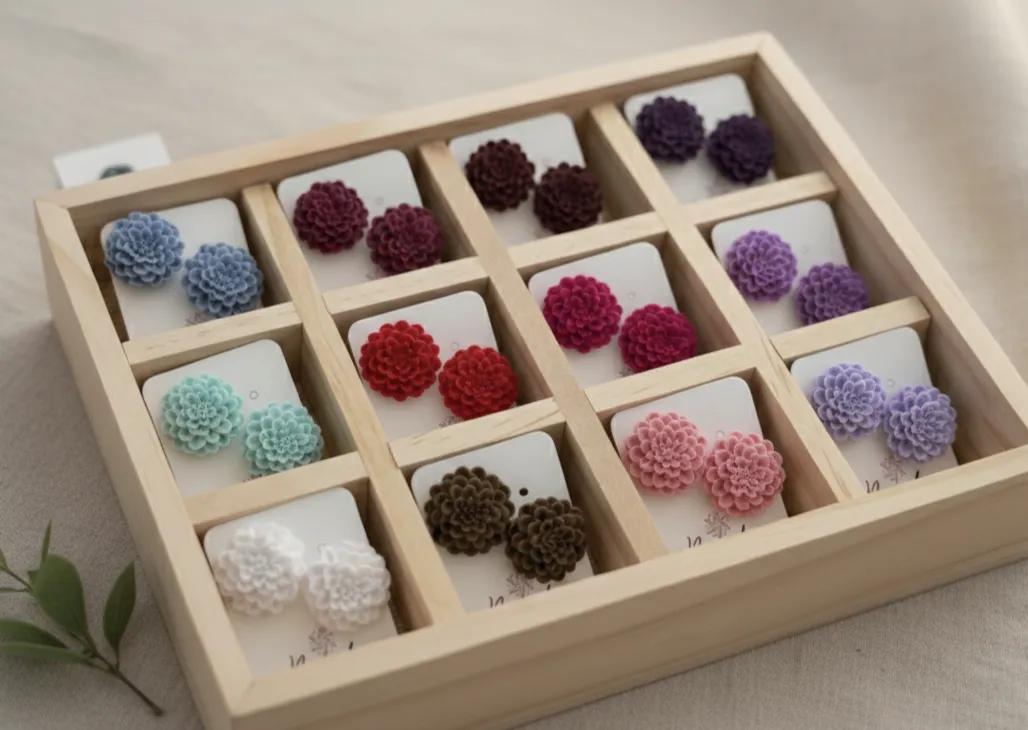 Pendientes Dalias
