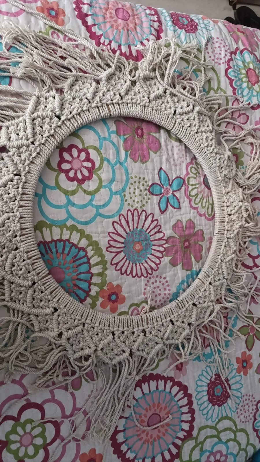 Espejo en macramé