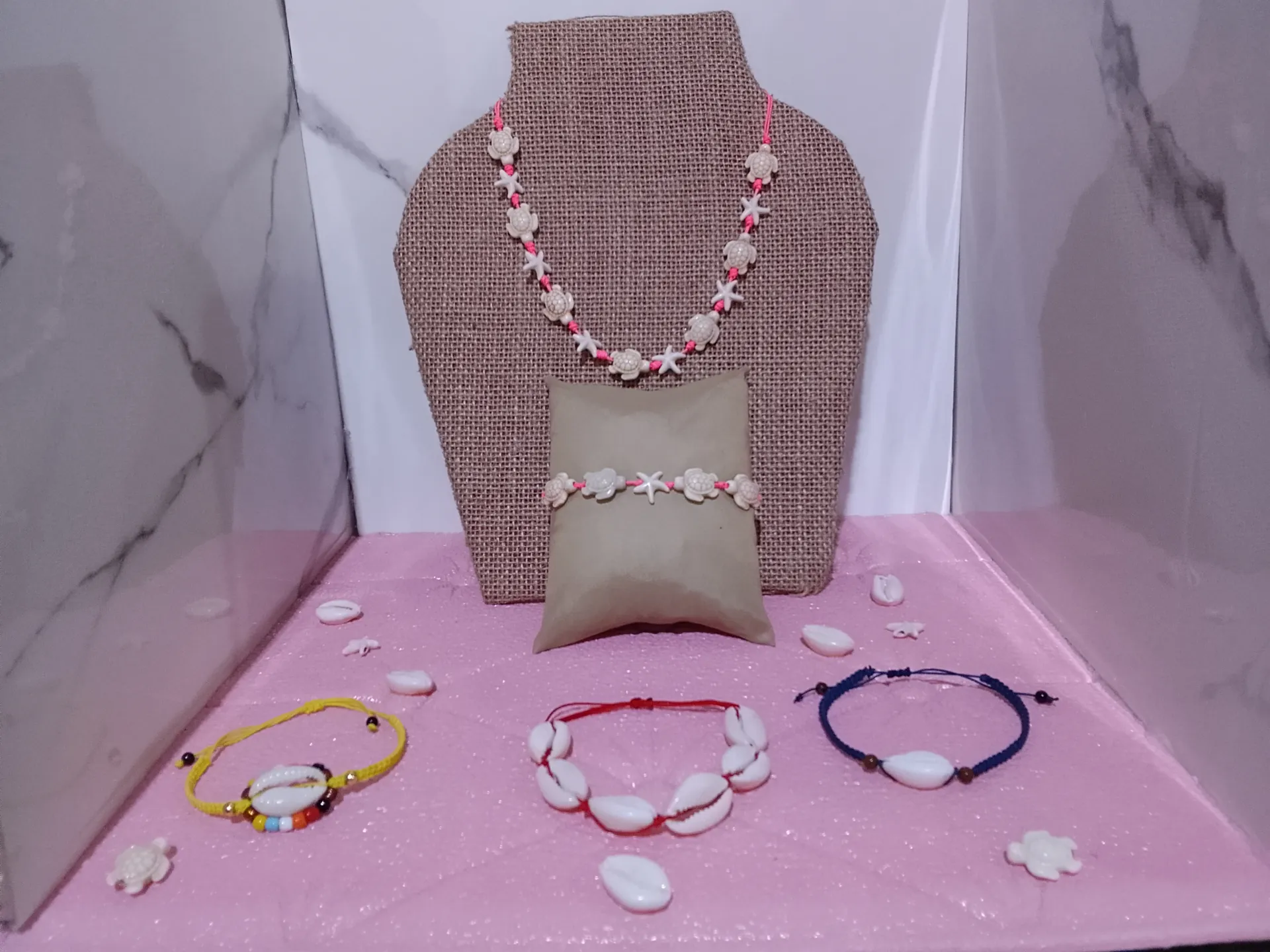 Pulseras y collar playeras - Imagen 2