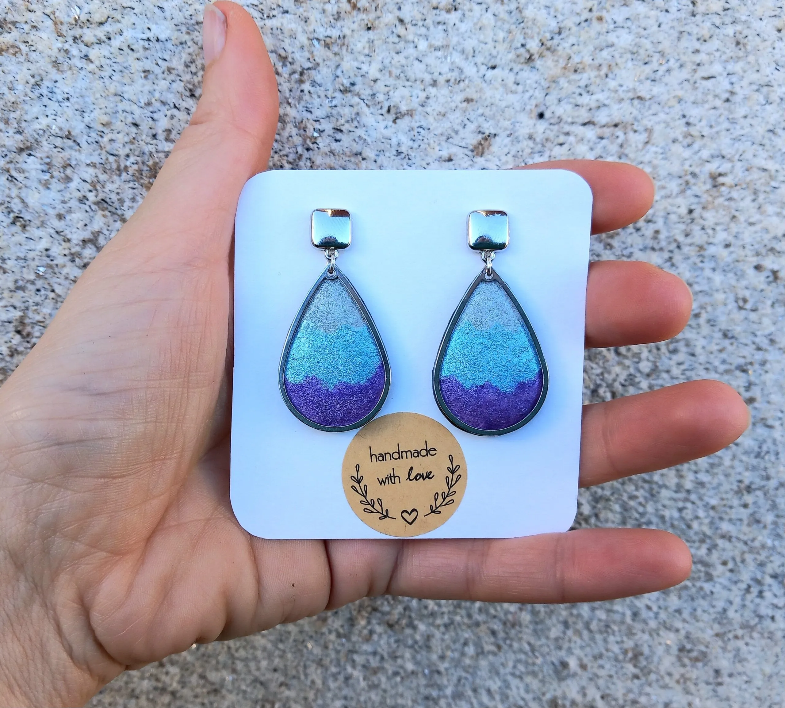 Pendientes en forma de lágrima