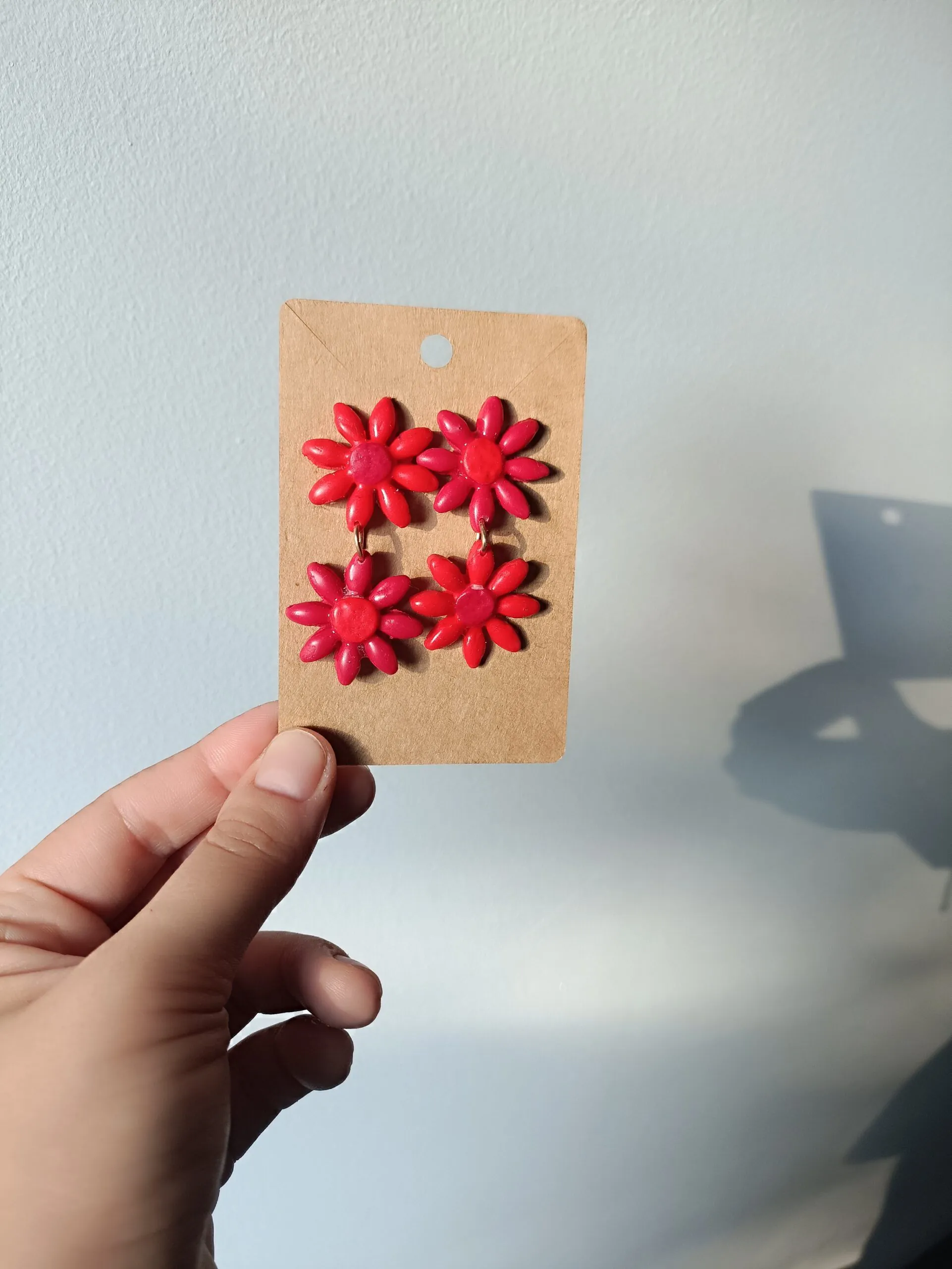 Pendientes "doble flower"