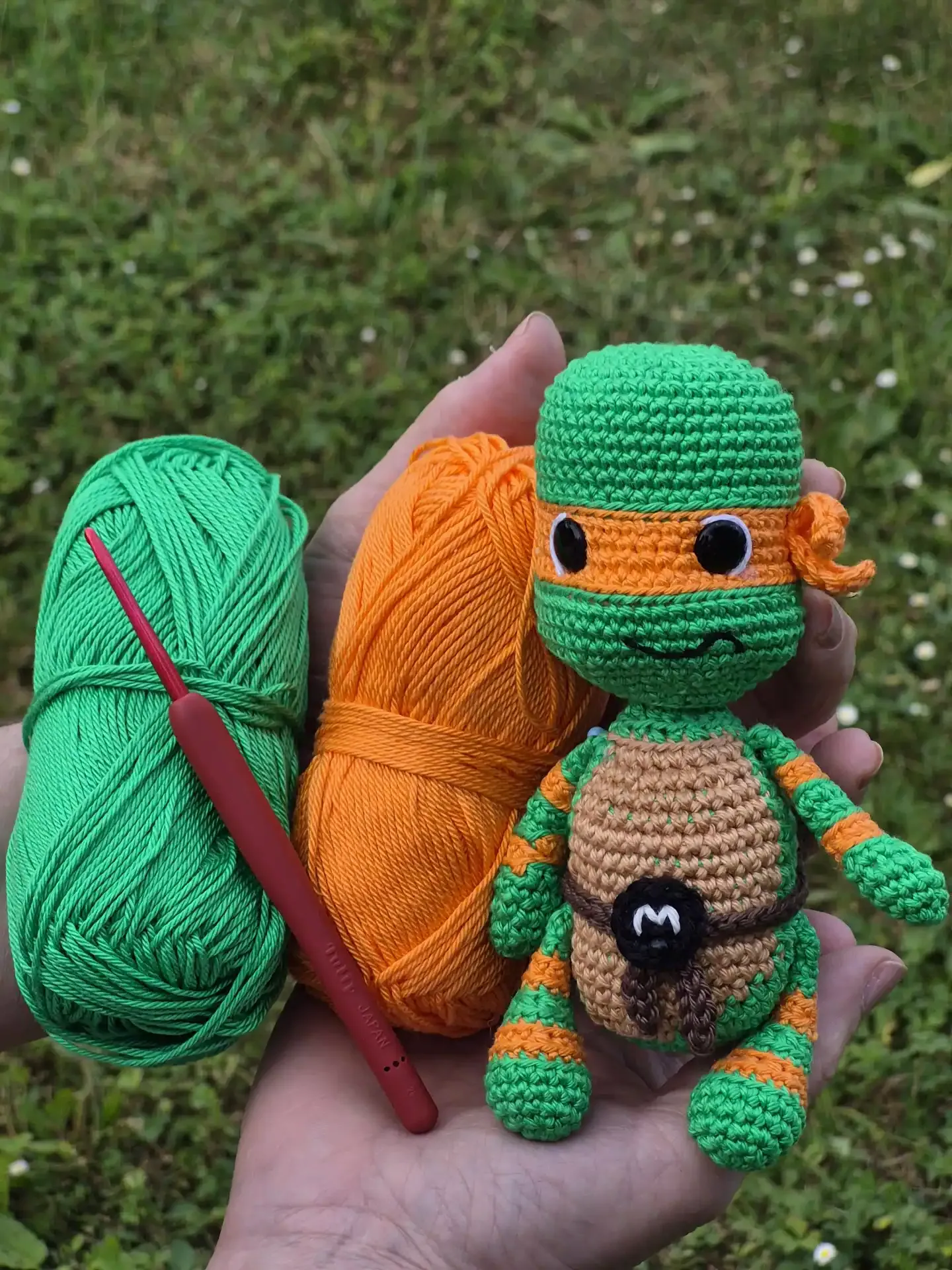 Tortuga Ninja Amigurumi tejida a crochet - Imagen 2