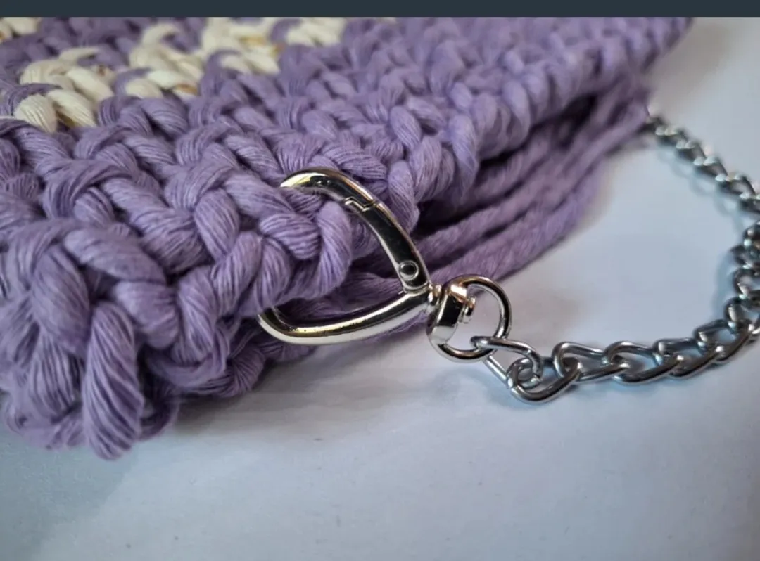 Bolso lila hippie - Imagen 3
