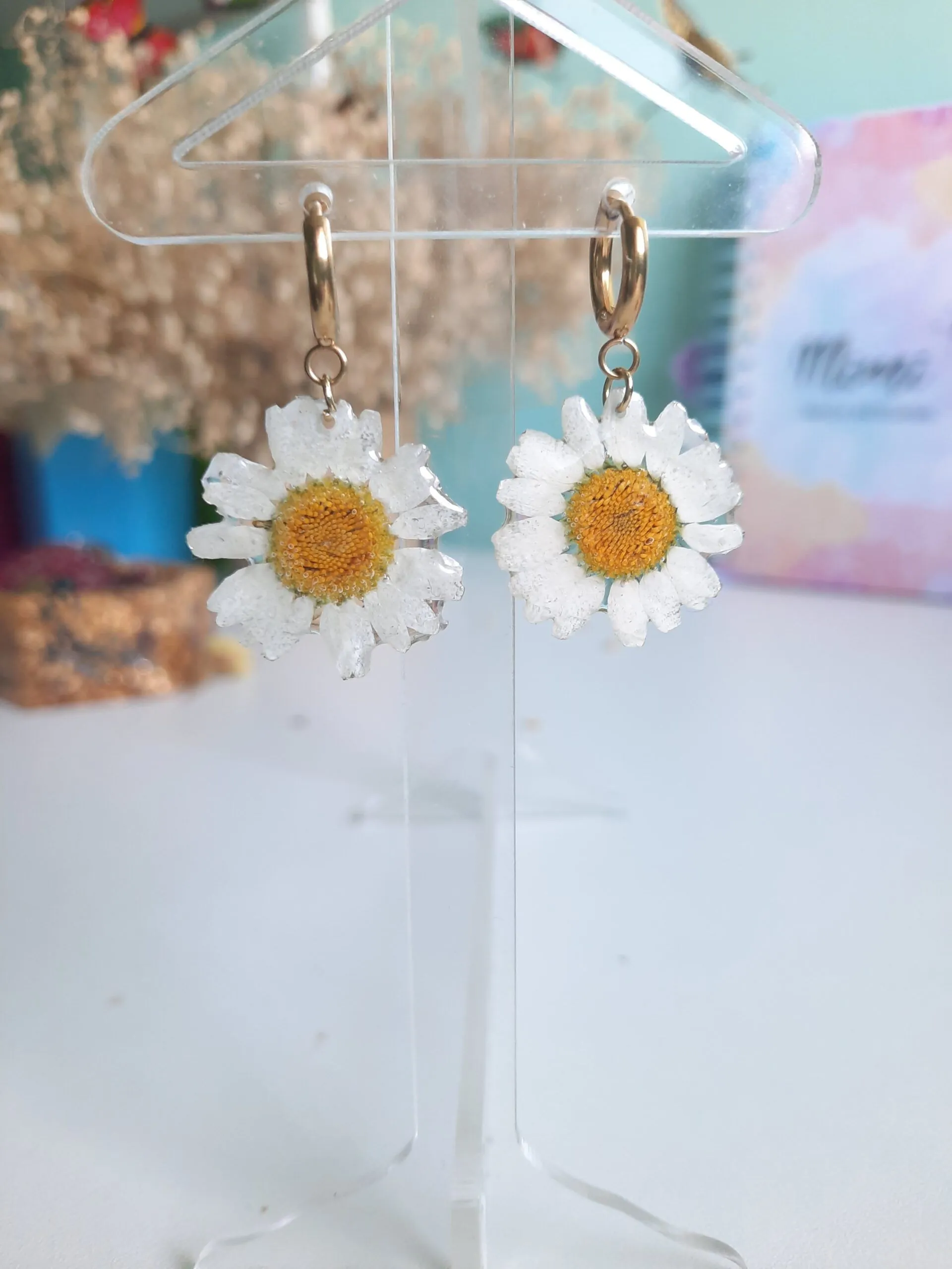 Pendientes margarita - Imagen 2