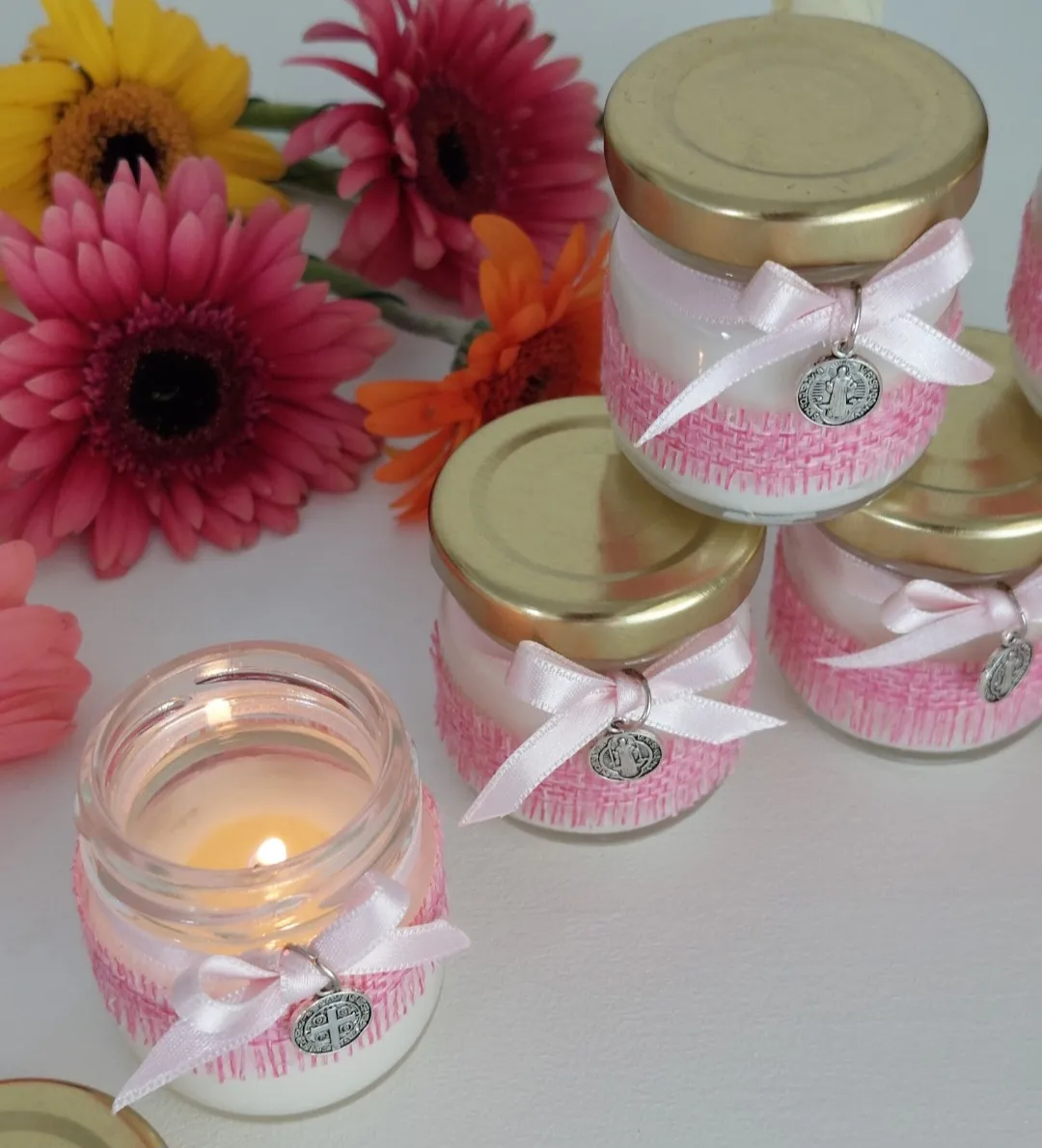Velas velitas detallitos  para comuniones, bautizos y bodas - Imagen 3